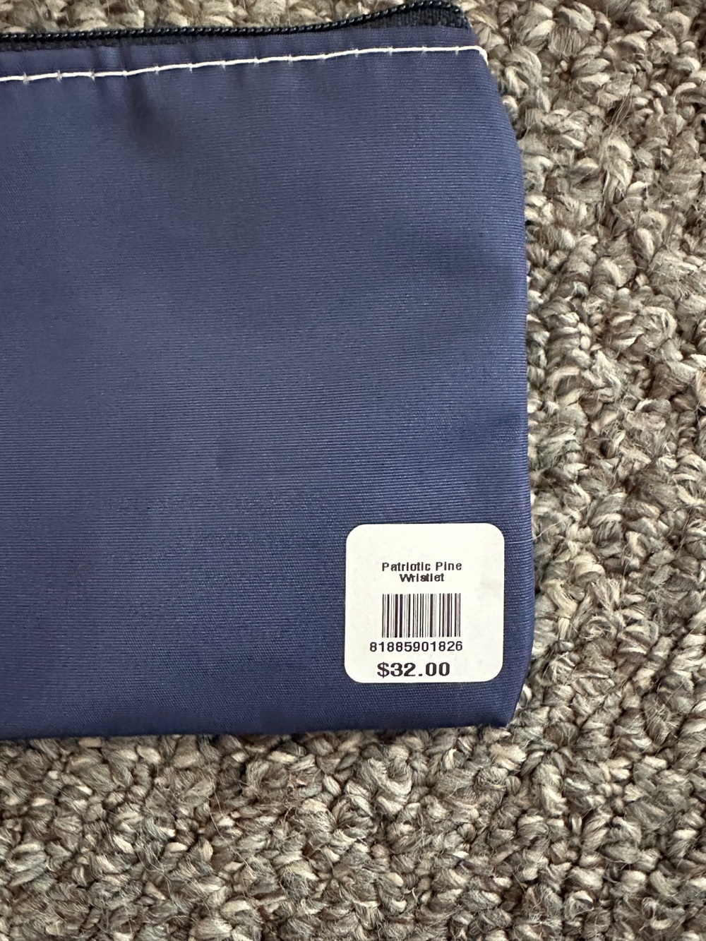 NWT Brand new, never used Sea Bags of Maine Patriotic Pine Wristlet Pouch - Picture 4 of 4